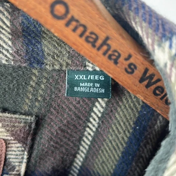 Orvis Heavyweight Long-Sleeve Button Down Flannel XXL - Picture 3 of 5